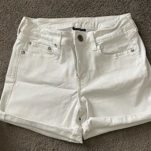 American eagle white jean shorts
